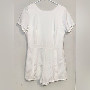 HYFVE White Short Sleeve Romper